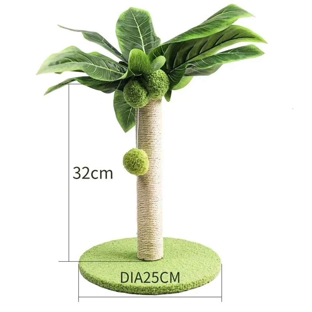 A04I Cat Scratching Post for Cats Tree Catcus Cat Scratcher Posts Toy Cute Kitten Kitty Sisal Rope Scratch with Teaser Ball