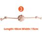Interactive Cotton Rope Dog Toys for Small Large Dogs Tug of War Durable Bite Toy for Pet Pug Chihuahua Bichon Christmas Gift