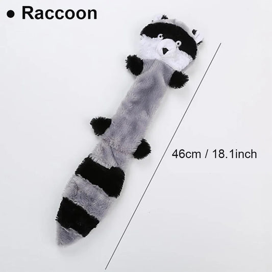 Squirrel, Raccoon & Fox Plush Squeaky Dog Toy Set – Bite-Resistant Cartoon Toys for Small & Medium Dogs - Bdba PK
