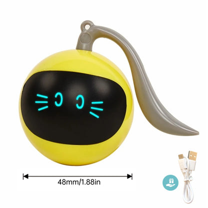 AI Smart Cat Ball Toy – USB Rechargeable 360° Rolling Interactive Cat Toy