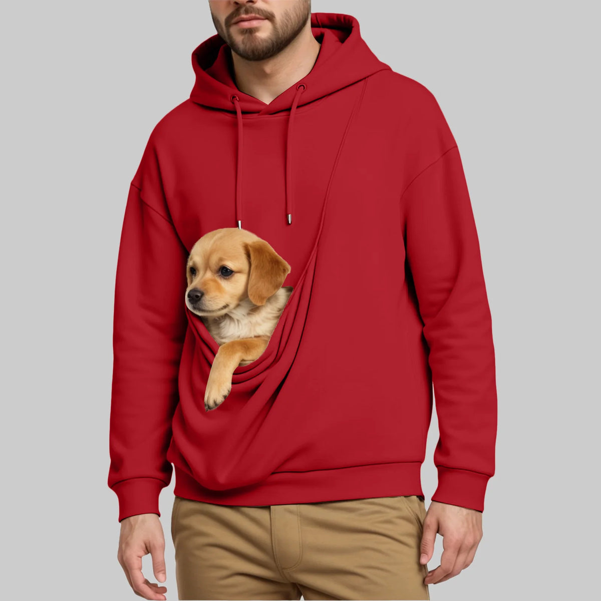 New Comfortable Sweater For Men Unisex Cat And Dog Bag Hooded Sweatshirt Pocket Pet Bag Holder