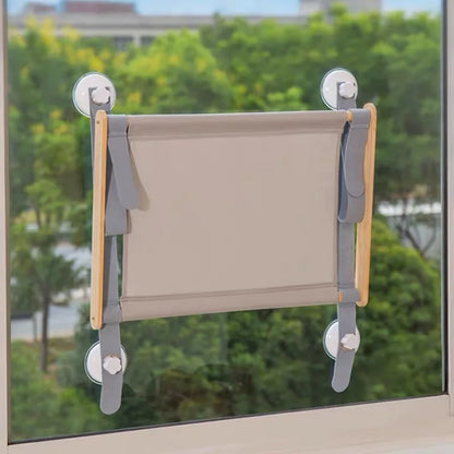 Cat Window Hammock – Foldable Hanging Bed with Suction Cups for Cats
