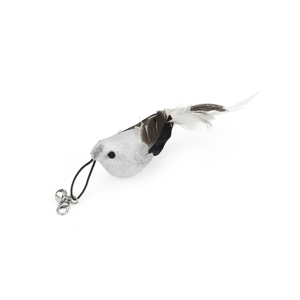 Replacement Head for Funny Cat Stick Toy Bell Various Kinds Cats Rod Feather Birds Teaser Toy for Kitten Pet Supplies