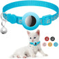 Airtag Cat Collar, Breakaway Cat Airtag Collar with QR Tag & Reflective Lightweight Kitten Collar for Apple Air tag GPS Tracker