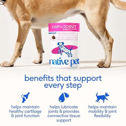 Hip and Joint Supplement for Dogs - UC-II Collagen Egg Shell Membrane and Hyaluronic Acid - Dog Joint Supplement Chews Supports