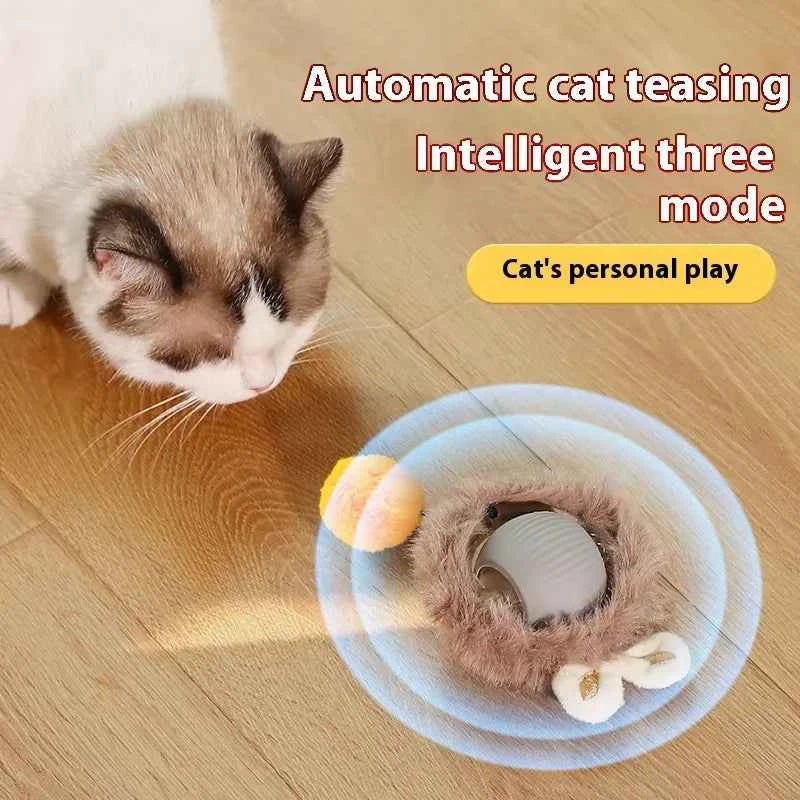 Electric Cat Toys,Hide and Seek Kitten Toy,Chirping&Motion Activated Interactive Cat Toy,Cats Hiding Cover Exercise Toys