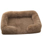 Half-Surround Dog Bed – Soft Plush Orthopedic Pet Sofa for Dogs & Cats