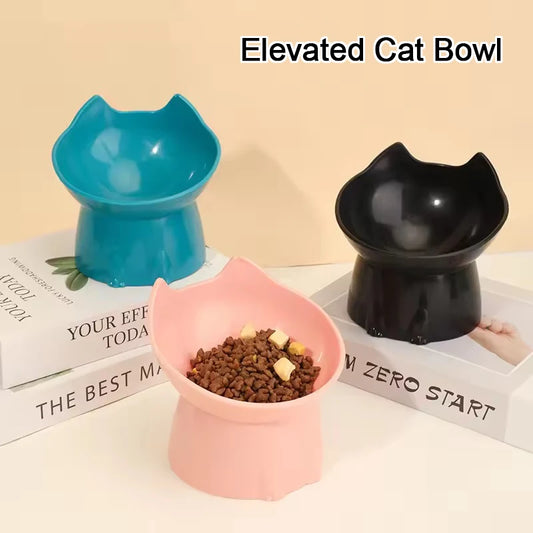 Pet Food Bowl Tilt High Bottom Neck Protector Antichoking Dog and Cat Water Bowl Antidumping Dog Non Slip Feeding Supplies