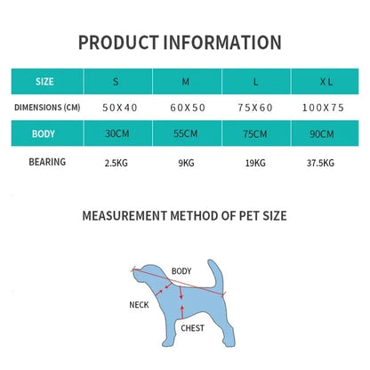 Pet Dog Kennel Cat Nest Teddy Bear Winter Thermal Mat for All Seasons Fully Washable Winter Large Dog Enclosed Pet Sleeping