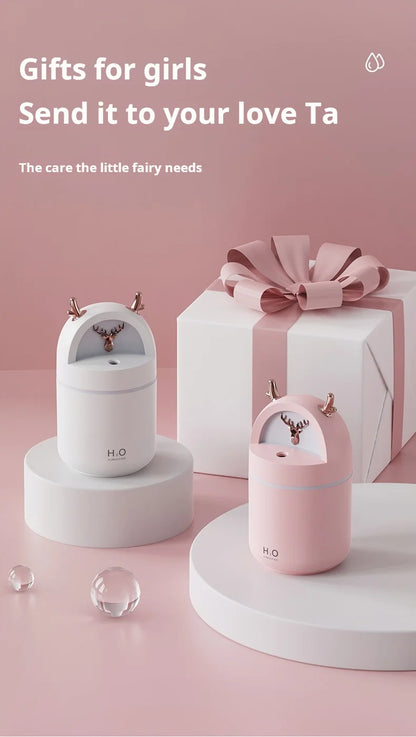 Mini USB Desktop Humidifier – Quiet Ultrasonic Aromatherapy Air Humidifier for Home & Office