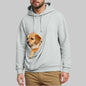 New Comfortable Sweater For Men Unisex Cat And Dog Bag Hooded Sweatshirt Pocket Pet Bag Holder