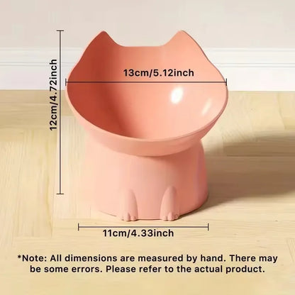 Pet Food Bowl Tilt High Bottom Neck Protector Antichoking Dog and Cat Water Bowl Antidumping Dog Non Slip Feeding Supplies
