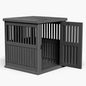 Dog Crate End Table – Lockable Indoor Kennel Nightstand for Small & Large Dogs