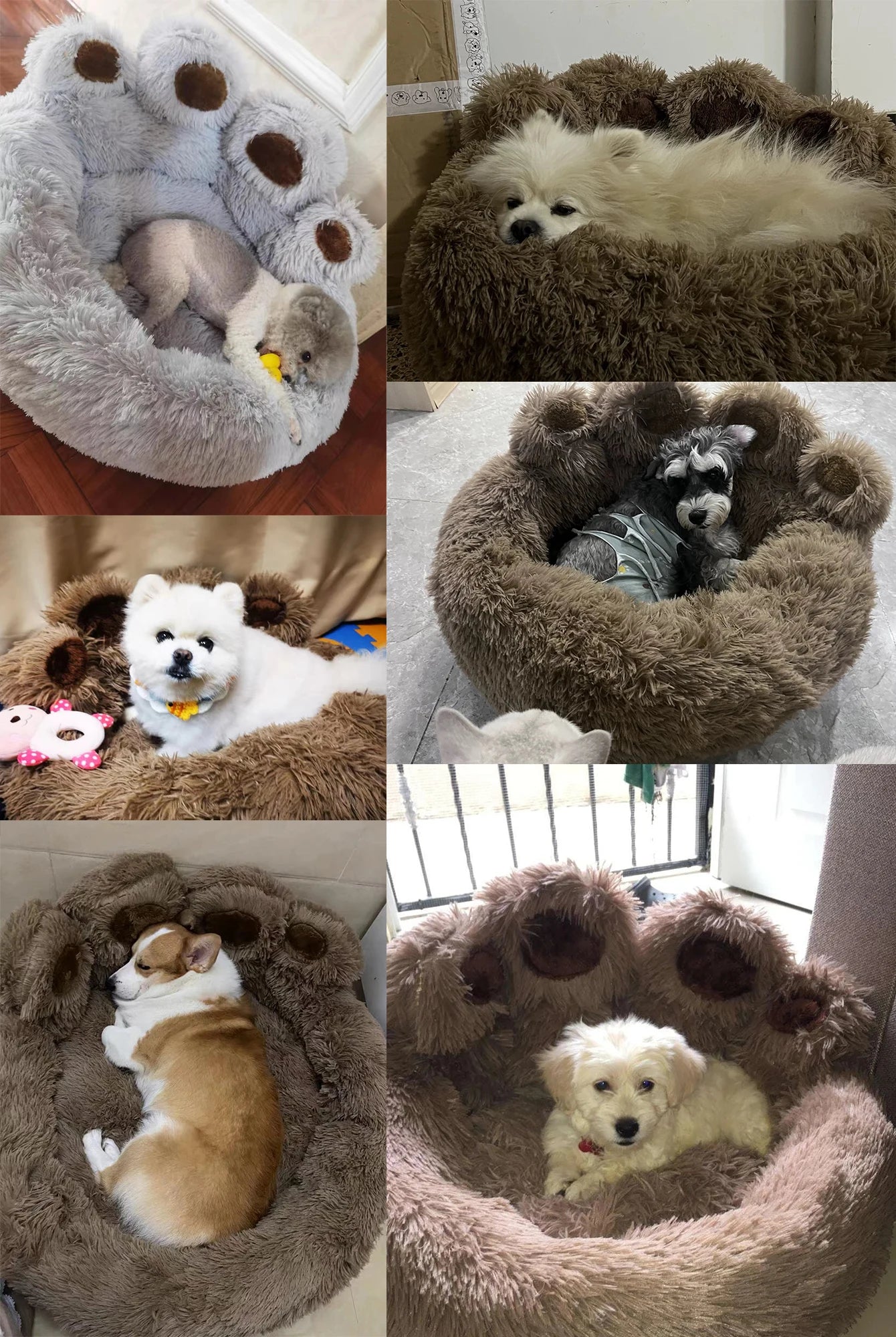 Plush Dog Sofa Bed – Washable Pet Kennel for Small, Medium & Large Dogs