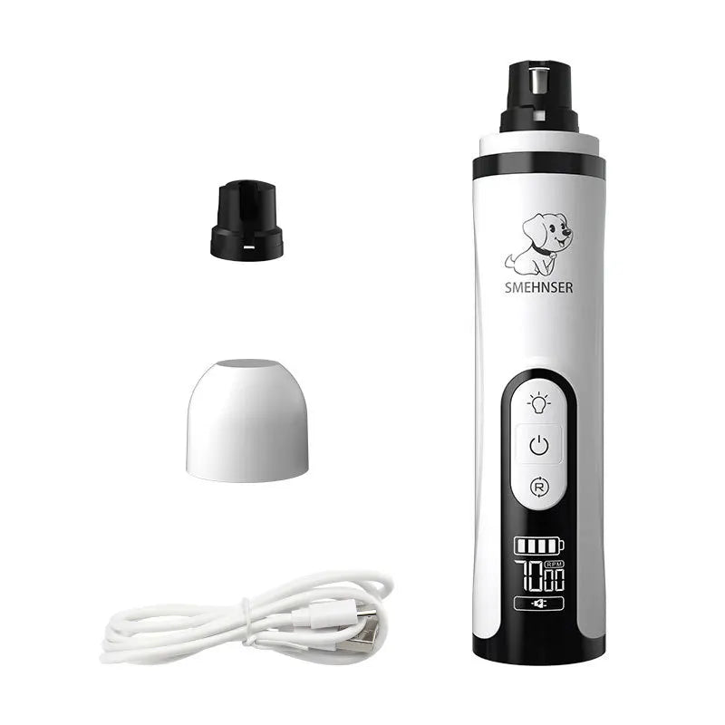 Electric Dog Nail Clippers for Dog Nail Grinders Rechargeable USB Charging Pet Quiet Cat Paws Nail Grooming Trimmer Tools