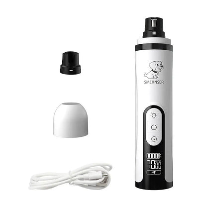 Electric Dog Nail Clippers for Dog Nail Grinders Rechargeable USB Charging Pet Quiet Cat Paws Nail Grooming Trimmer Tools