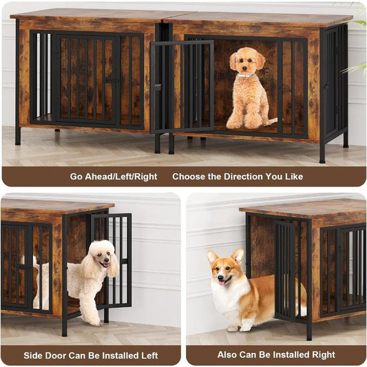 31.5" Small Dog Crate Furniture, Chew-Resistant Dog Crates for Small and Medium Dogs, Dog Kennel Furniture Indoor