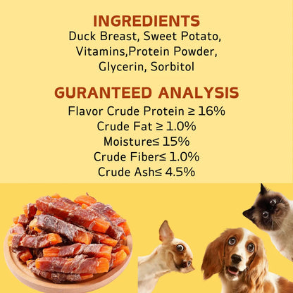Duck & Sweet Potato Dog Treats – Healthy Chews for Small, Medium & Large Dogs