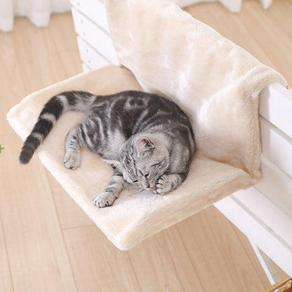 Cat Radiator Hammock Bed – Warm Fleece Hanging Basket with Iron Frame