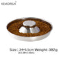1PC Stainless Steel Dog Slow Feeder Bowl Puppy Litter Food Feeding Dish Weaning Water Bowl Pets Feeder Bowl and Water