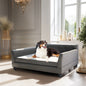 BINGOPAW Rectangle Pet Bed for Medium and Large Dogs, Durable Elevated Dog Sofa Bed, Comfortable Dog Couch, Modern Dog Sofa