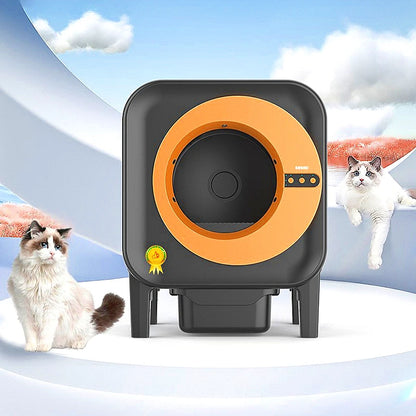 Pet Intelligent Cat Litter Box, Cat Toilet, Electric Cat Litter Box, Large Size, Automatic Feces Shovel, Anti Splash