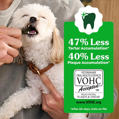 Natural Dental Dog Treats – Vet Recommended Teeth Cleaning Chews for Small Dogs