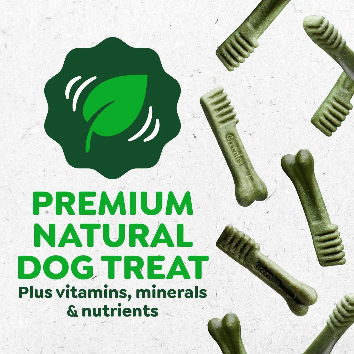 Natural Dental Dog Treats – Vet Recommended Regular Size Chews for Adult Dogs (36ct)