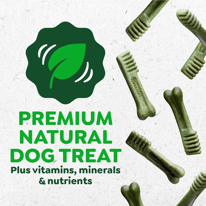Natural Dental Dog Treats – Vet Recommended Regular Size Chews for Adult Dogs (36ct)
