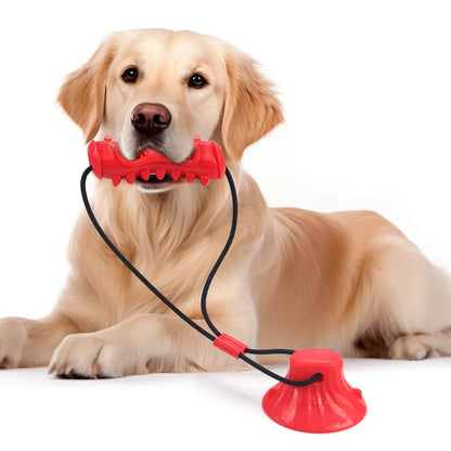 Dog Food Dispenser Funny Interactive Rope Toy Multifunctional Puppy Feeder Interesting Tug Game For Home Travel Outdoor