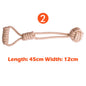 Interactive Cotton Rope Dog Toys for Small Large Dogs Tug of War Durable Bite Toy for Pet Pug Chihuahua Bichon Christmas Gift