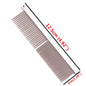 Copper Dog Grooming Combs Pet Boundary Knot Massage Tools Professional Salon Cat Hair Cleaning Crescent High Low Teeth 7817#