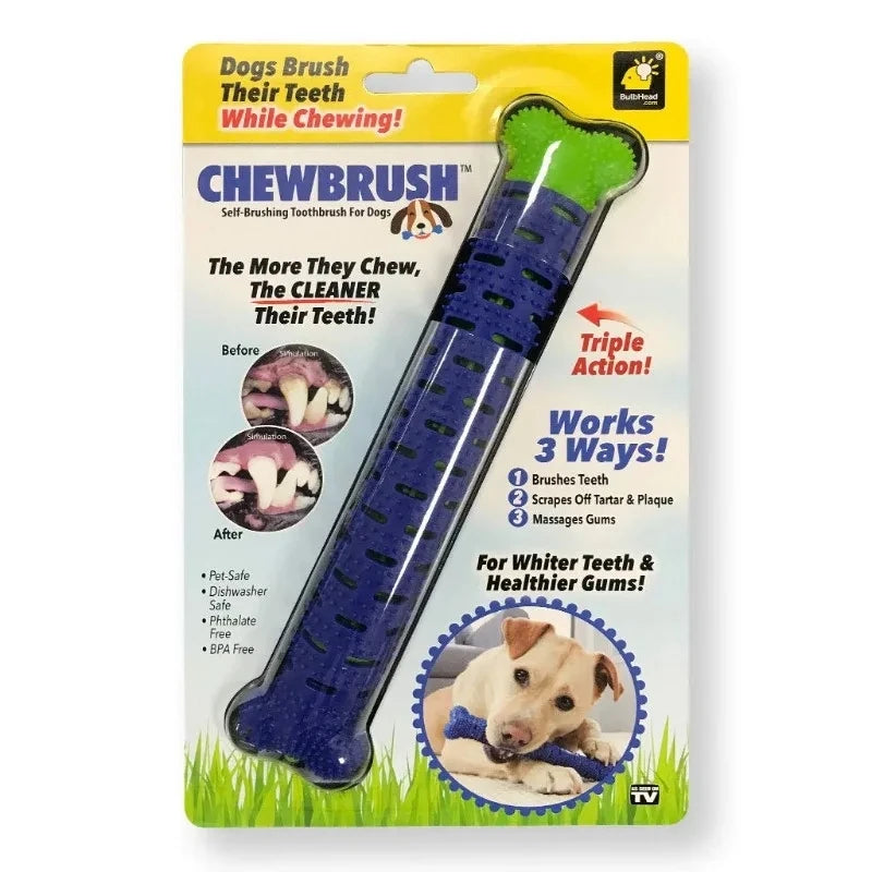 Dog Tooth Grinding Stick Food Grade Cleaning Massager Rubber Tooth Brush Chewing Toy Teeth Cleaning Pet with Slight Bite Force