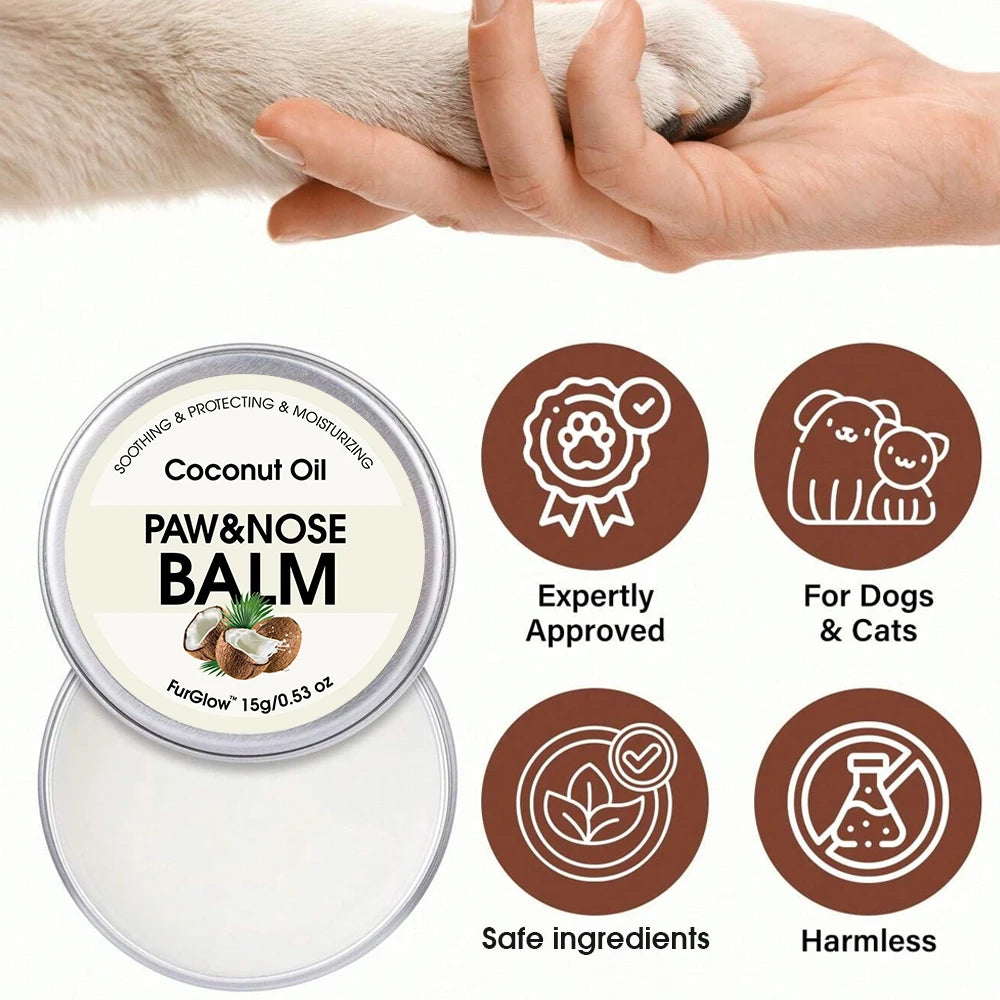 Pet Paw & Nose Balm – Coconut Oil Winter Care | Dogs & Cats