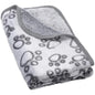 Stuffed Small Dog Blanket 30"x20" Paw Print Pet Blanket Washable Indoor Puppy Mat Soft Warm Sleep Mat Pet Supplies Dogs Essenti