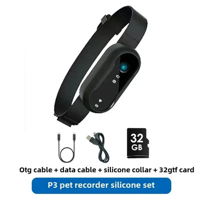 HD 1080P Pet Collar Camera – Waterproof WiFi Dog & Cat Body Cam with Anti-Shake