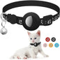 Airtag Cat Collar, Breakaway Cat Airtag Collar with QR Tag & Reflective Lightweight Kitten Collar for Apple Air tag GPS Tracker