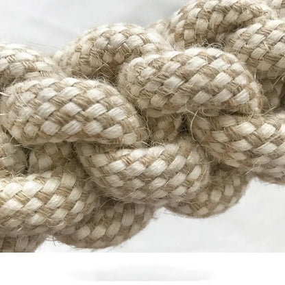 Dog and cat interactive toys with knots for teeth cleaning and chewing. Durable, knotted toys, for entertainment, pet supplies.