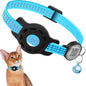 Cat GPS Collar with QR Code Tag & Airtag Case  Reflective Apple Tag Cats Collar for Tracker Pet Breakaway Air Tag Kitten Collar