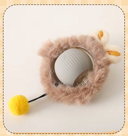 Electric Cat Toys,Hide and Seek Kitten Toy,Chirping&Motion Activated Interactive Cat Toy,Cats Hiding Cover Exercise Toys
