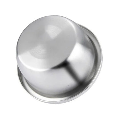 Stainless Steel Dog Feeders 20cm 24cm 28cm 30cm Round Water Food Bowl for Small Medium Large Dogs Pet Supplies