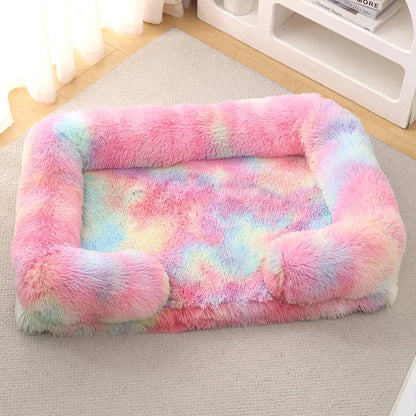 Luxury Winter Warm Large Dog Sofa Bed Dog Kneel Cat Mats House Cushion Pet Sleeping Sofa Beds Mat for Medium and Small Dogs
