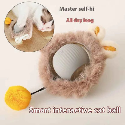 Electric Cat Toys,Hide and Seek Kitten Toy,Chirping&Motion Activated Interactive Cat Toy,Cats Hiding Cover Exercise Toys