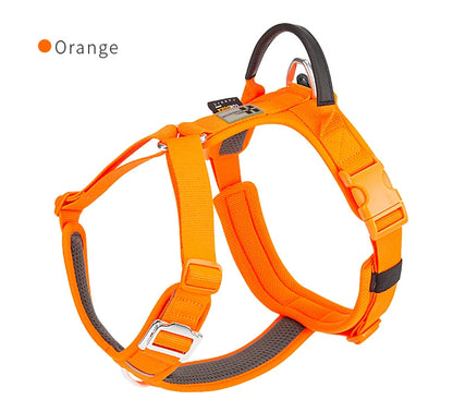 SMALL COMBINATION Large Dog Collar Harness and Leash Sets No pull Reflective Medium dog chest vest Pet German Shepherd Training