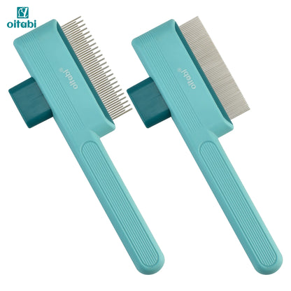 OITABI Self-Cleaning De-Shedding Comb – One-Click Pet Hair Removal for Dogs & Cats