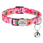 Cat Collar Free Personalized Kitten Collars Engraved Pet Puppy Name Necklace Collars Anti-lost for Cats Small Dogs Adjustable