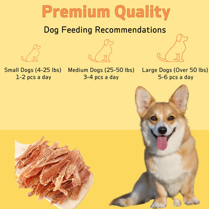 Chicken & Duck Jerky Dog Treats – Pure Real Meat Snack 150g for All Dog Breeds