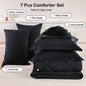 5pcs/7pcs Twin Full Queen King Bedding Sets Home Decor Comforter Flat Sheet Fitted Sheet Pillowcases Sleeping Sets