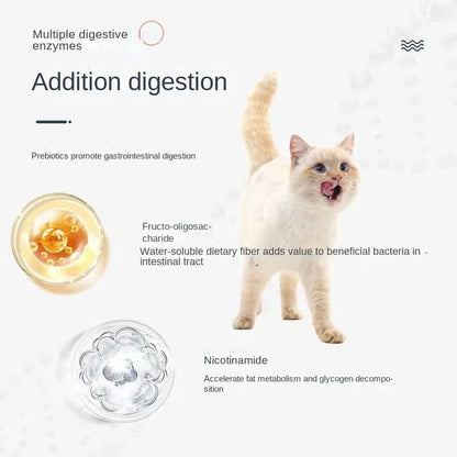 Fur removing hairball cat anti-hair removal anti-vomiting fattening nutritional supplement 220 pieces vomiting hair conditioning