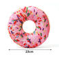 Plush Dog Toy Doughnut Pizza Shape Pet Squeaky Toys for Small Large Dogs Cleaning Teeth Puppy Chew Sound Toy Pet Supplies
